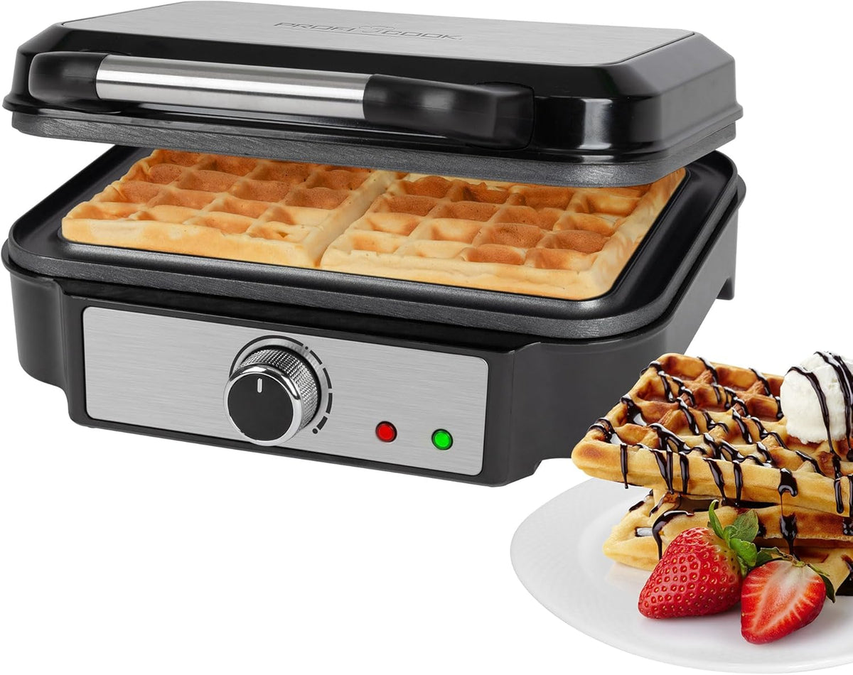 Proficook 2 Pişirme Yüzeyli 1000 W Waffle Makinesi