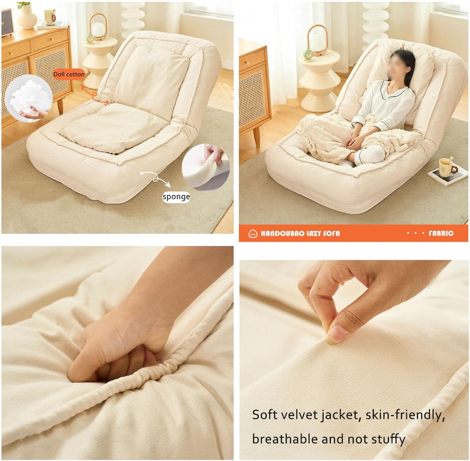 Modern Katlanır Kanepe Yatak 175x95 Cm Gri