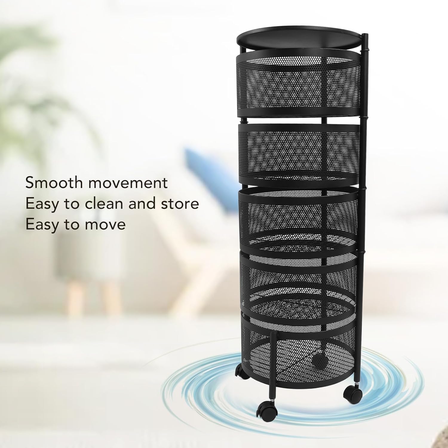 Metal 5 Bölmeli 32x90 Cm Çok Amaçlı Raf