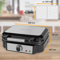 Proficook 2 Pişirme Yüzeyli 1000 W Waffle Makinesi