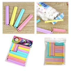 Üç Boy 12 Adet Poşet Klipsi Renkli