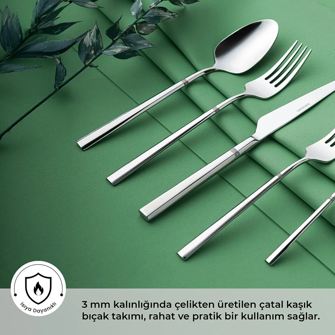 Emsan Penta 30 Parça 6 Kişilik Çatal Kaşık Bıçak Takımı