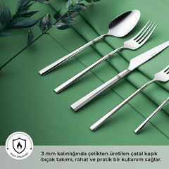 Emsan Penta 30 Parça 6 Kişilik Çatal Kaşık Bıçak Takımı