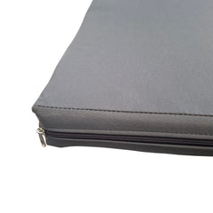 Sandalye Yastığı Minderi 45x43 cm Fermuarlı Yıkanabilir Balkon Bahçe Minderi Gri