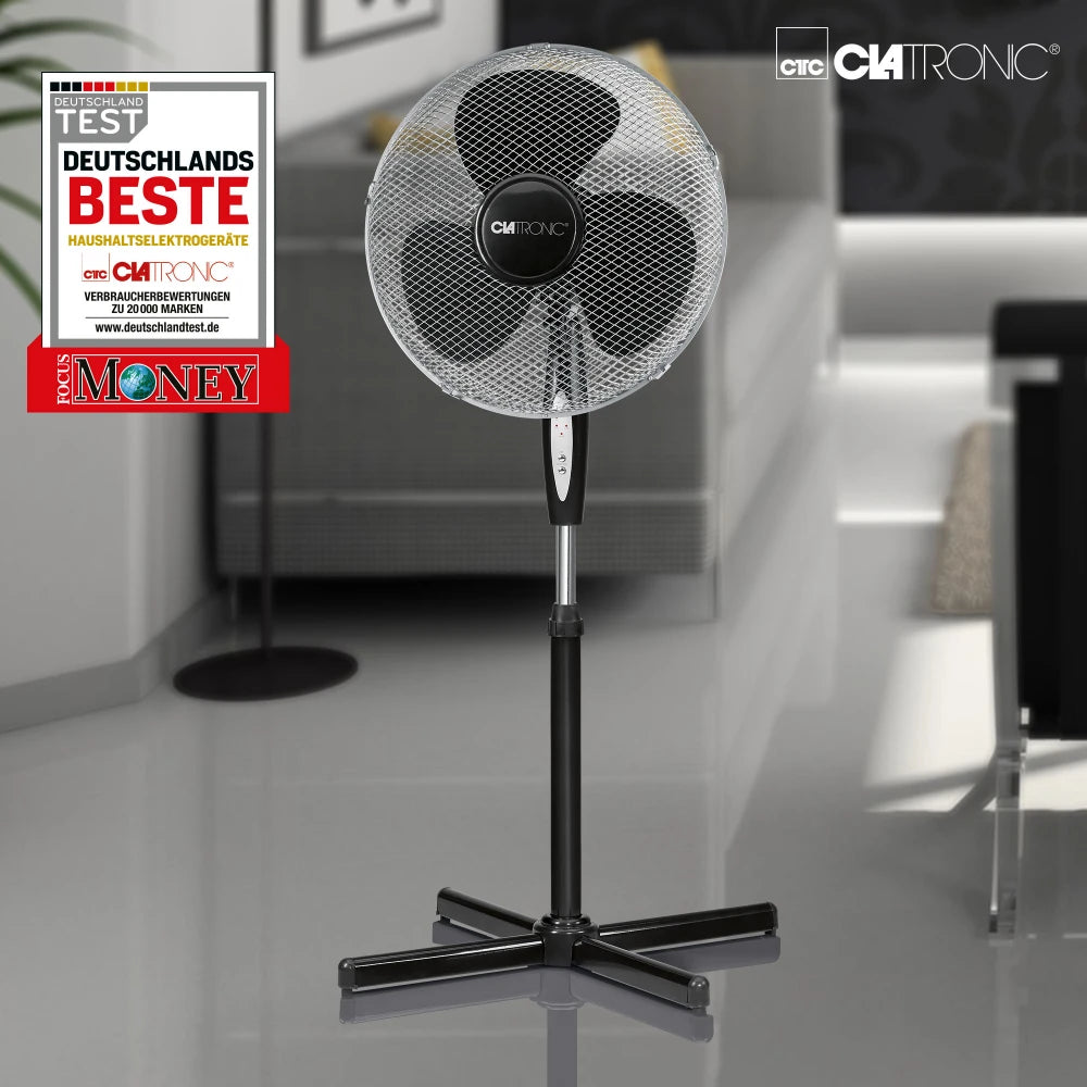 Clatronic 16'' Kumandalı Vantilatör Siyah