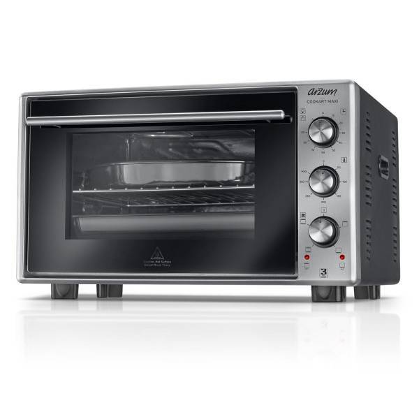Arzum 50 Lt Cookart Maxi Çift Camlı Fırın Inox