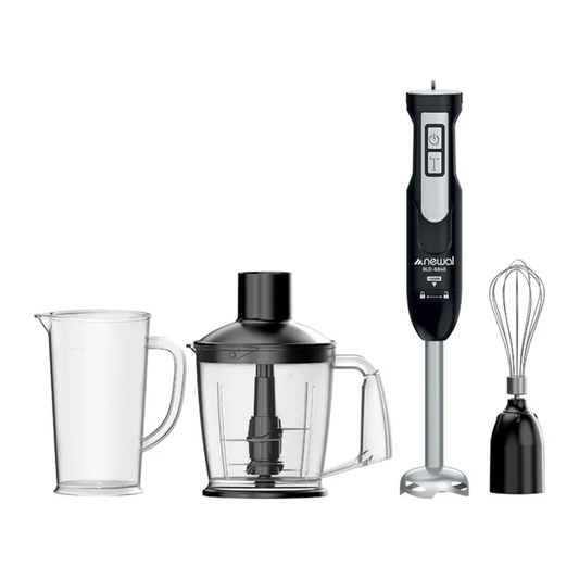 Newal Doğrayıcı Çırpıcı Parçalayıcı 1000 W Blender Seti Siyah