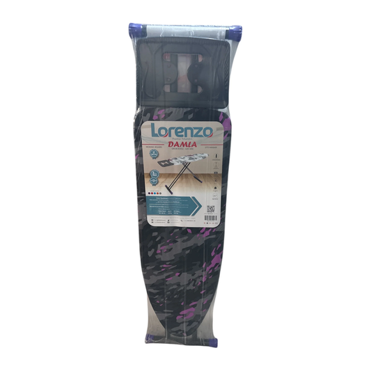 Lorenzo Damla 40x120 cm Ütü Masası Pembe Siyah