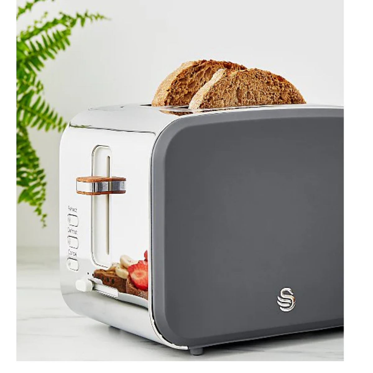 Swan Nordic 2 Dilimli Ekmek Kızartma Makinesi Gri