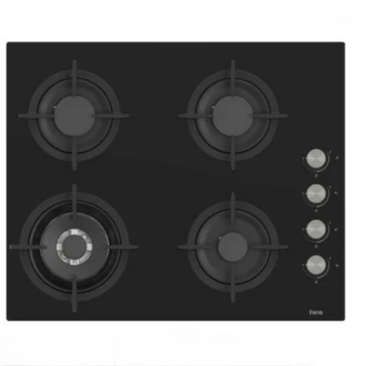 Ferre 60 Cm Round Seri Ankastre Ocak Siyah