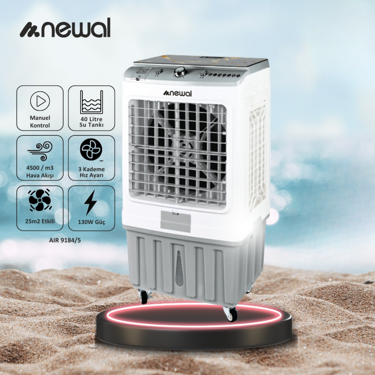 Newal 40 Lt Su Kapasiteli Ev Tipi Evaporatif Soğutucu