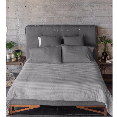 Miabella 160x220 cm Tek Kişilik Battaniye Yatak Örtüsü Grİ