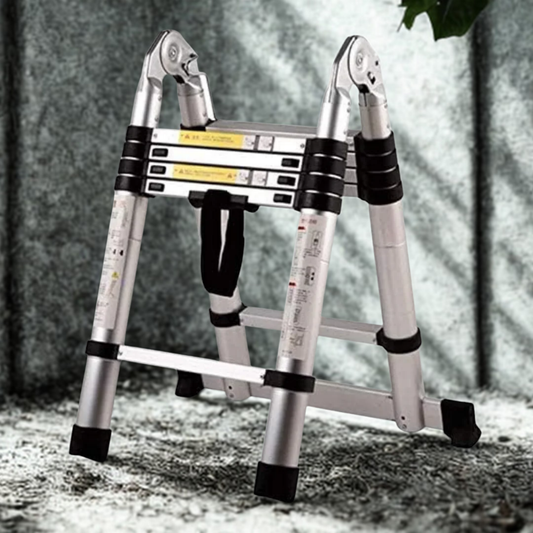 Alüminyum 5+5 Basamaklı 3.2 Metre Teleskopik A Tipi Uzayan Merdiven