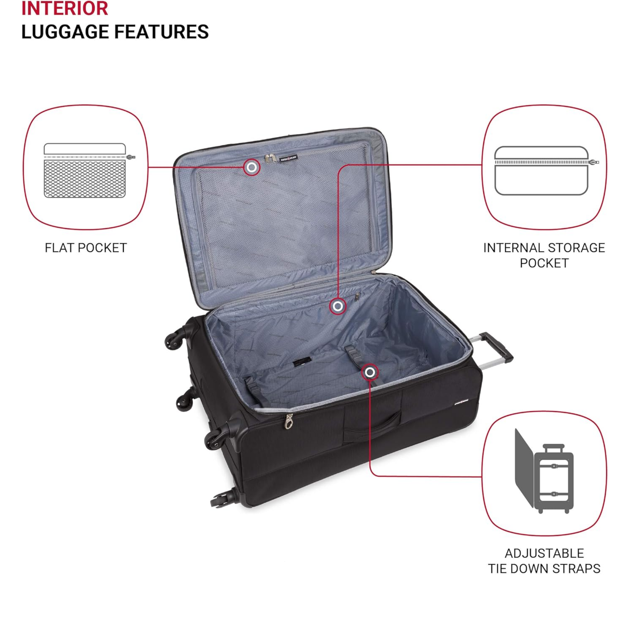 Yumuşak Yüzeyli Çok Bölmeli 70 Cm Büyük Boy Bavul Valiz