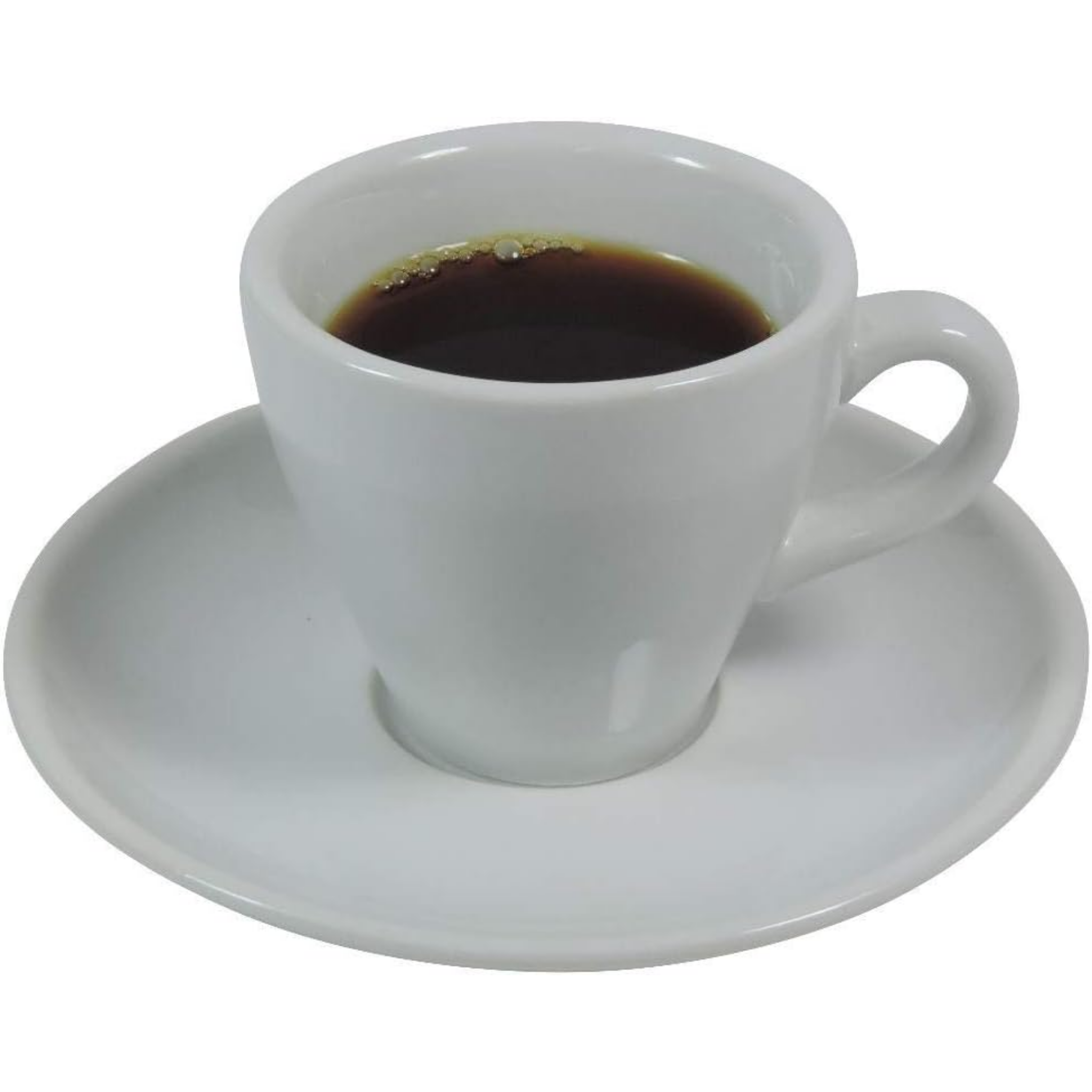 6 lı Kalın Duvarlı Porselen Espresso Kahve Fincanı Beyaz