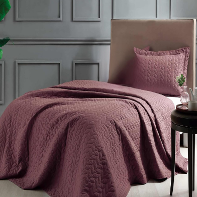 1.5 Kişilik Yatak Örtüsü Bordo
