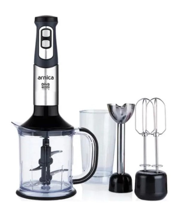 Arnica Diva Stick Blender Seti Silver