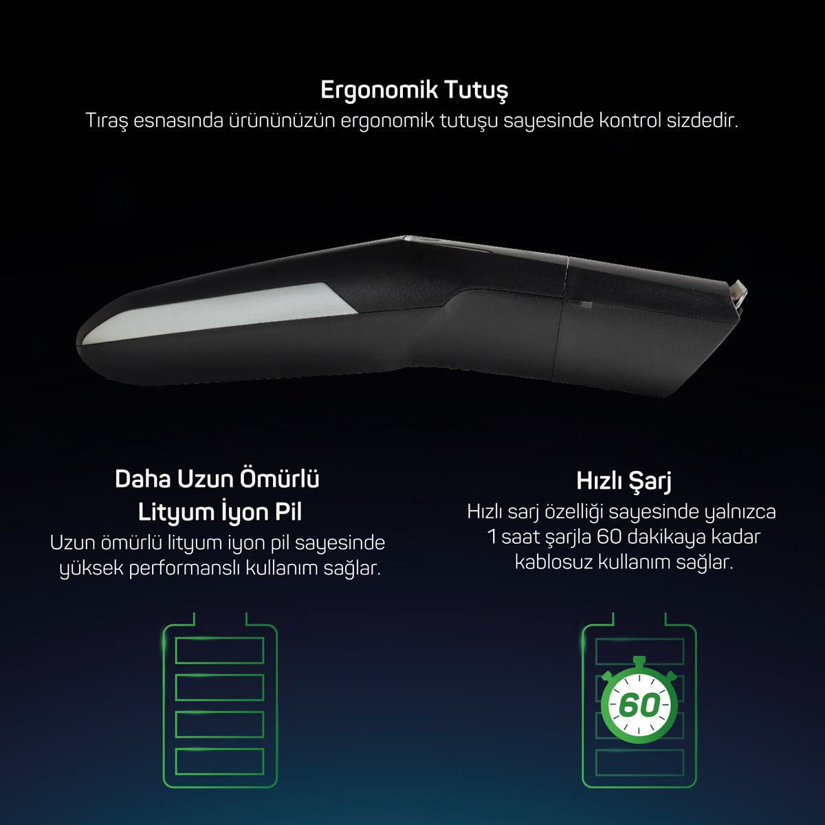 Arzum Trace Pro 9 in 1 Erkek Tıraş Bakım Seti