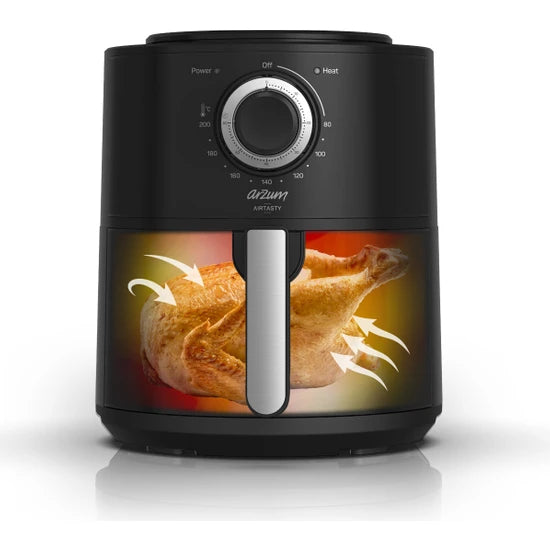 Arzum Airtasty 4 Litre Airfryer Yağsız Fritöz Gümüş