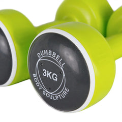 Body Sculpture 2x3 kg Dumbbell Set Yeşil