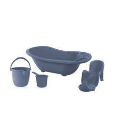 Babyjem 4'lü Bebek Banyo Seti Aparatlı İndigo Mavi