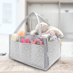 Babyjem Keçe Anne Bebek Bakım Organizer Çantası Gri