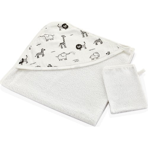 Babyjem Keseli Bebek Banyo Havlusu Hayvanat Bahçesi