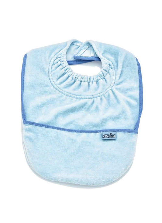 Babyjem Kadife Mama Önlüğü Mavi