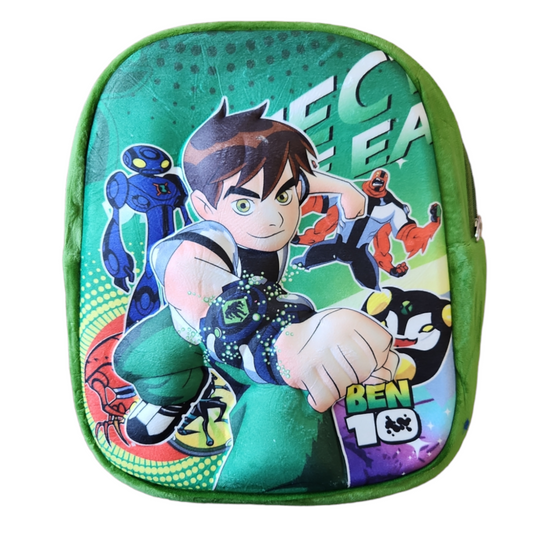 Ben10 Kabartmalı 32x 28 cm Okul Sırt Çantası Yeşil
