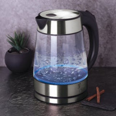 Berlinger Haus 17 L Elektrikli LED'li Cam Su Isıtıcısı Kettle Siyah Gümüş