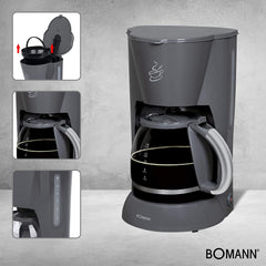 Bomann Filtre Kahve Makinesi Gri