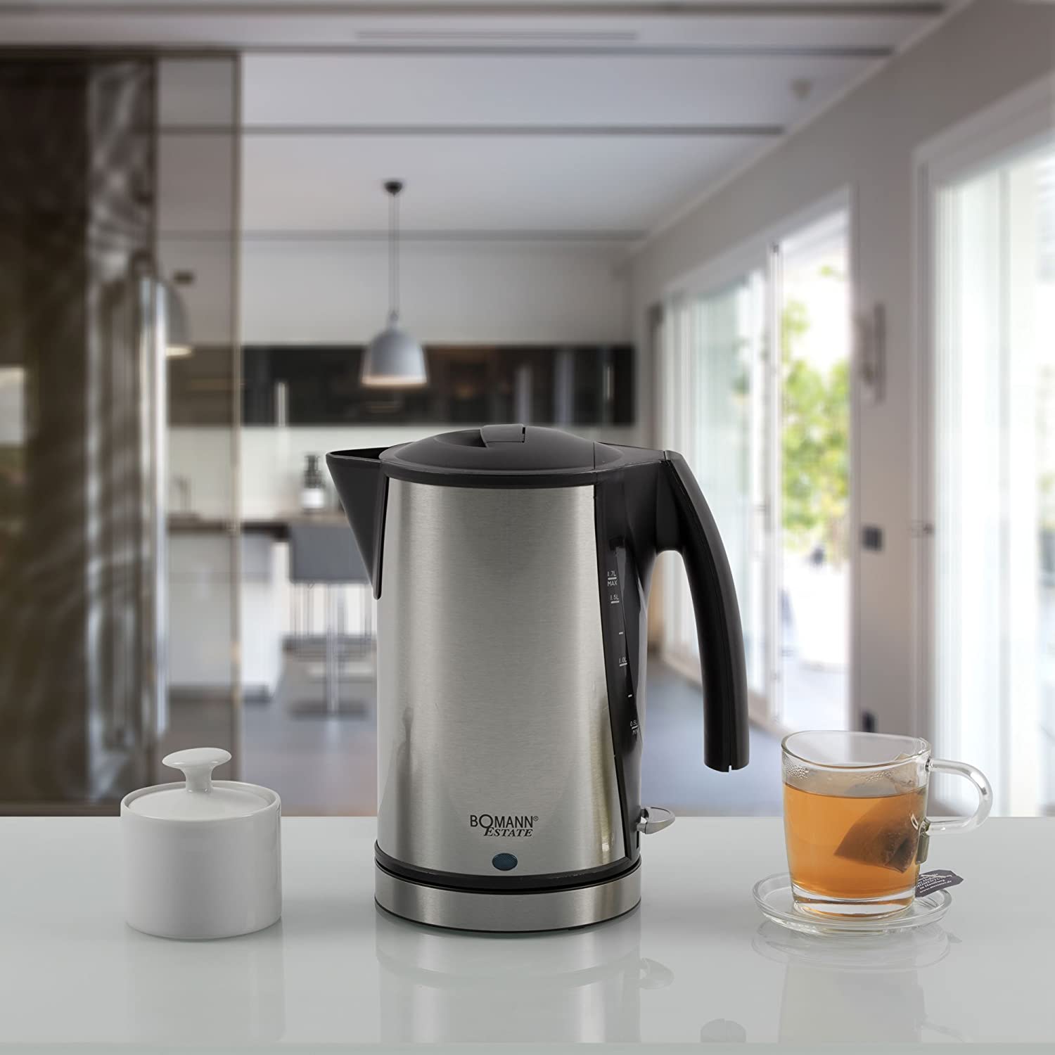 Bomann 1.7 Lt Elektrikli Su Isıtıcı Kettle Inox