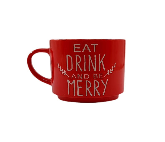 Yazılı Büyük Mug Kupa Kırmızı