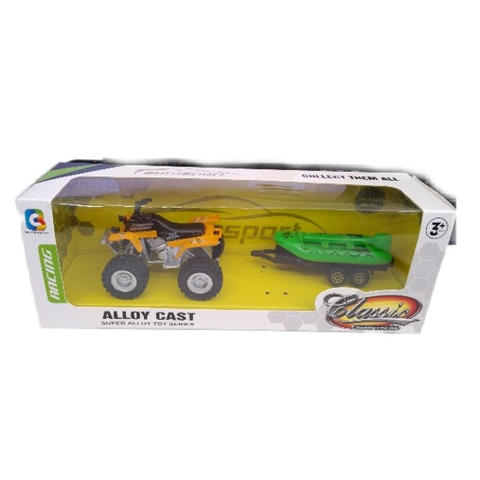 Classics Apachi ATV ve Romörklü Tekne Sarı Yeşil