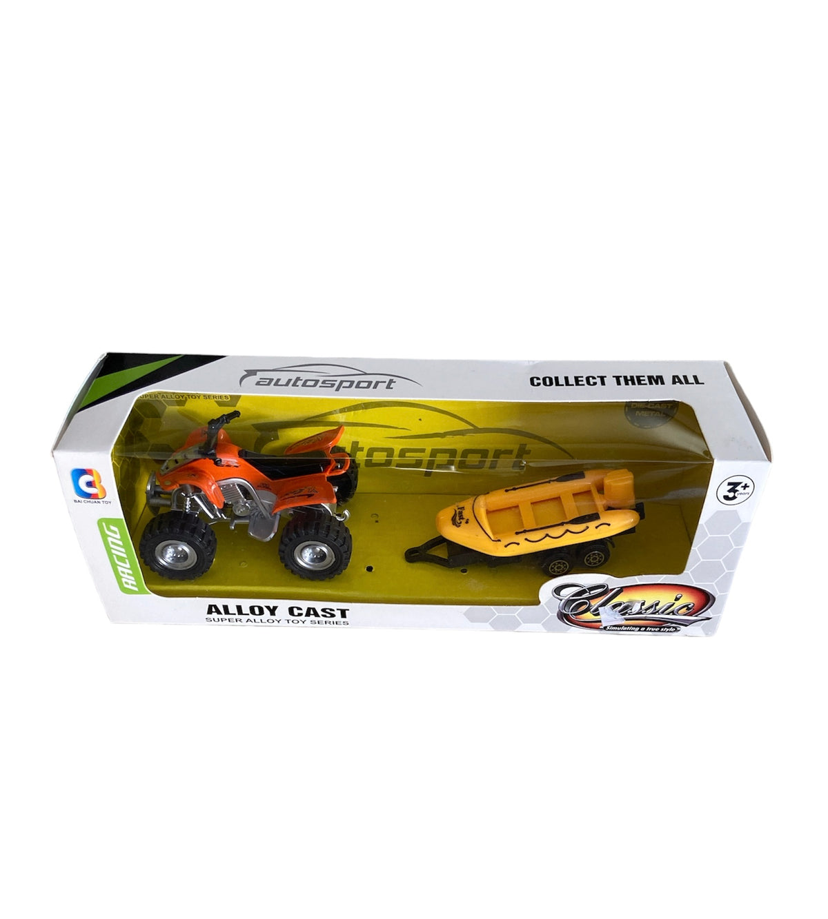 Classics Apachi ATV ve Romörklü Tekne Turuncu Sarı