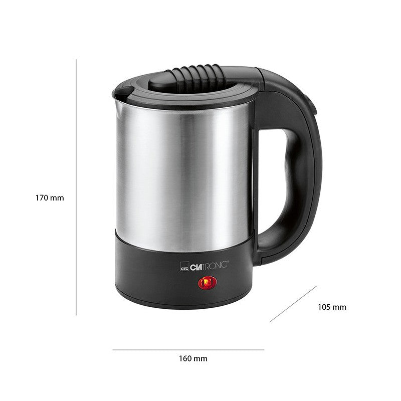 Clatronic 0.5 Lt 1000 W Seyahat Su Isıtıcısı Kettle Inox