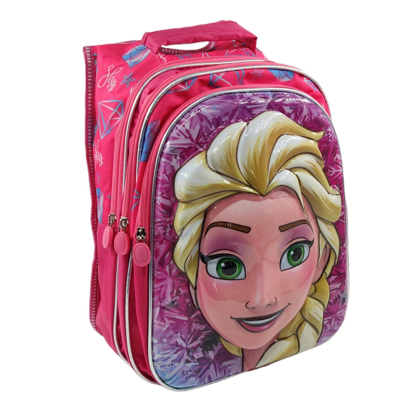 Disney Elsa Kabartmalı 3 Bölmeli Beslenme Çanta Hediyeli İlkokul Sırt Çantası