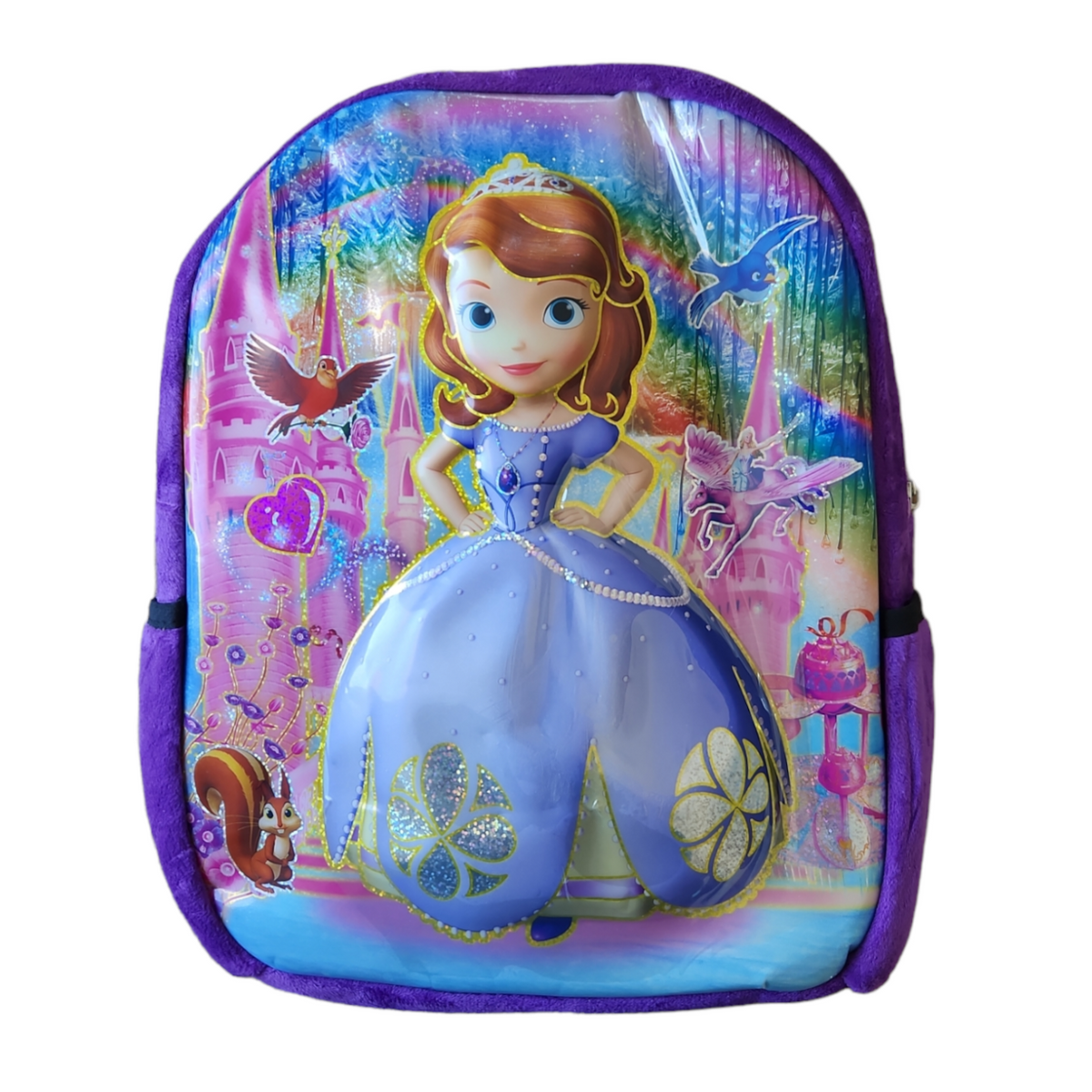 Disney Sofia Kabartmalı 32 x 28 cm Okul Sırt Çantası Mor