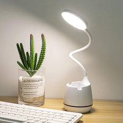 Dokunmatik 3 Modlu Yanan USB Girişli Şarjlı Led Masa Çalışma Lambası 2.5W