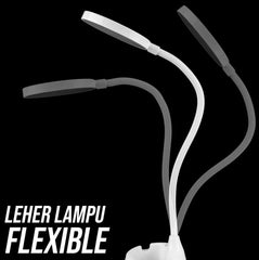 Dokunmatik 3 Modlu Yanan USB Girişli Şarjlı Led Masa Çalışma Lambası 2.5W