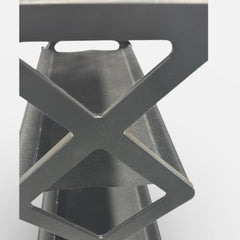 Nordic Zigzag Desenli Kumaş Ayakkabılık Siyah