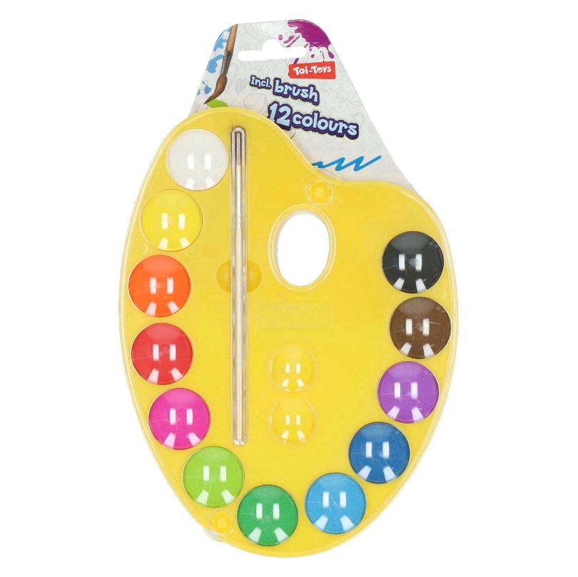 Toi Toys Ressam Paleti 12 Renk ve Fırça