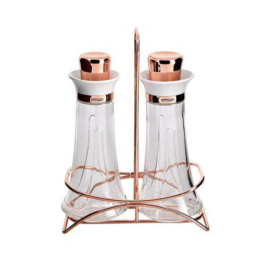Emsan Olla Cam Yağlık-Sirkelik Rosegold