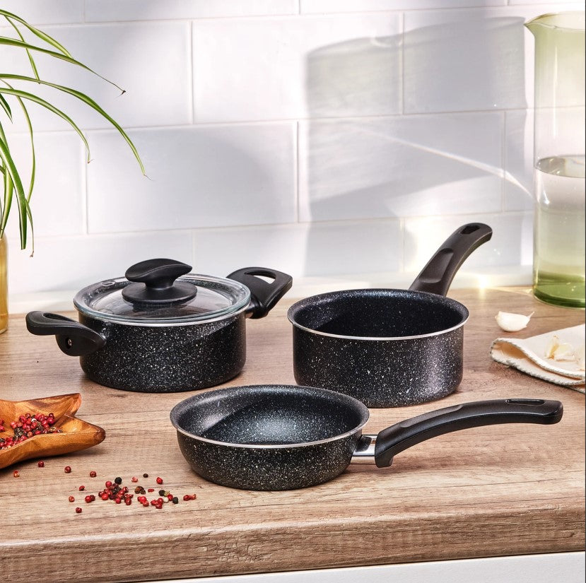 Emsan Valeria 8 Parça Tencere Seti Alana Nova 4 Parça Granit Midi Set