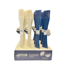 Aitos Multifunctional 2-in-1 Silicone Brush and Spatula Beige