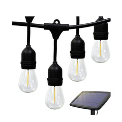 Güneş Enerjili IP65 Su Geçirmez 15 metre 15 Ampül LED Işık Seti