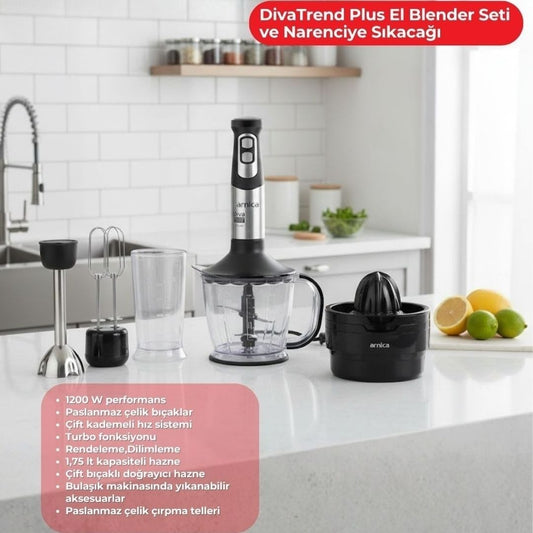 Arnica Diva Trend Plus El Blender ve Narenciye Sıkacağı