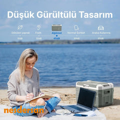 Alpicool 12 V Elektrikli ve Araç Şarjlı 30 Lt Bluetooth Taşınabilir Piknik Kamp Buzluğu