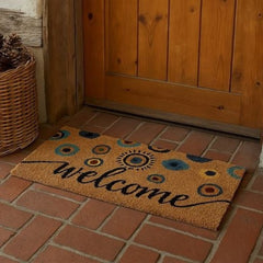 Welcome Yazılı 40 x 60 cm Hindistan Cevizi İpi Kapı Önü Paspası
