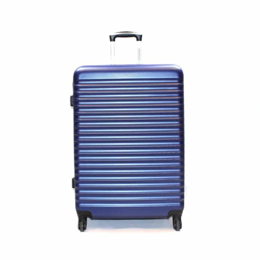 Sert Gövdeli Ultra Hafif ABS Malzeme Şifreli Tekerlekli Bavul Valiz Gece Mavi